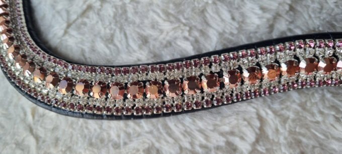 Frontal Preciosa - Rose Gold Crystal & Light Amethyst