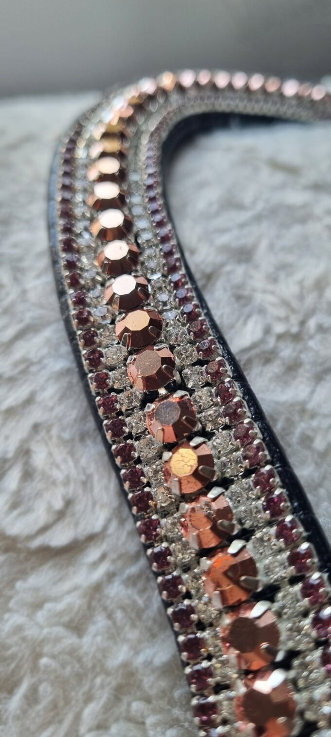 Frontal Preciosa - Rose Gold Crystal & Light Amethyst