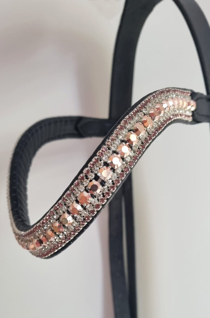 Frontal Preciosa - Rose Gold Crystal & Light Amethyst