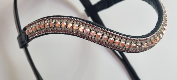 Frontal Preciosa - Rose Gold Crystal & Light Amethyst